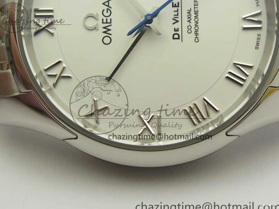 0512 De Ville Hour Vision 41mm SS VSF 1:1 Best Edition White Dial on SS Bracelet A8500 Super Clone Casual 7946